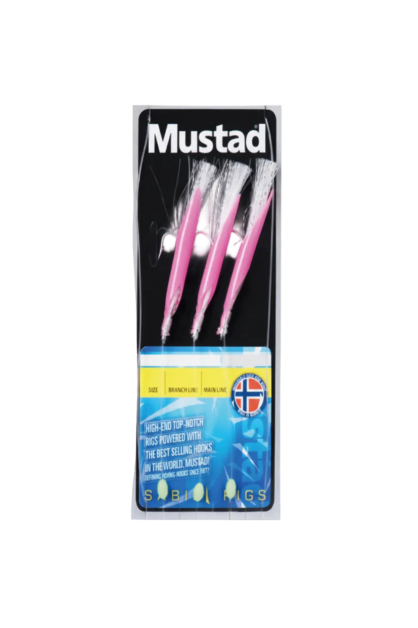 Mustad Sabiki Daylight Fluo Pink Silver 1/0