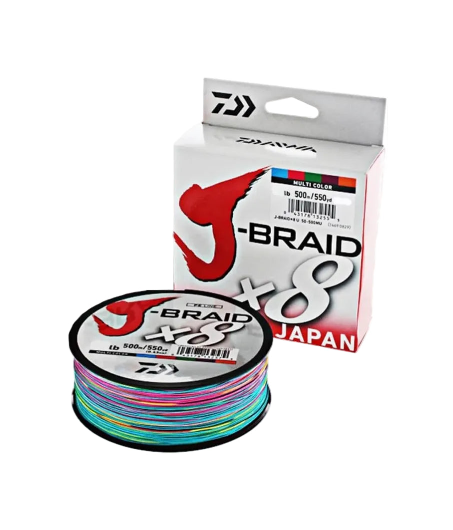 DAIWA J BRAID X8 0,42MM 500MT MULTICOLOR