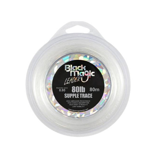 BLACK MAGIC SUPPLE TRACE LEADER 0.80mm-80lb, 80m