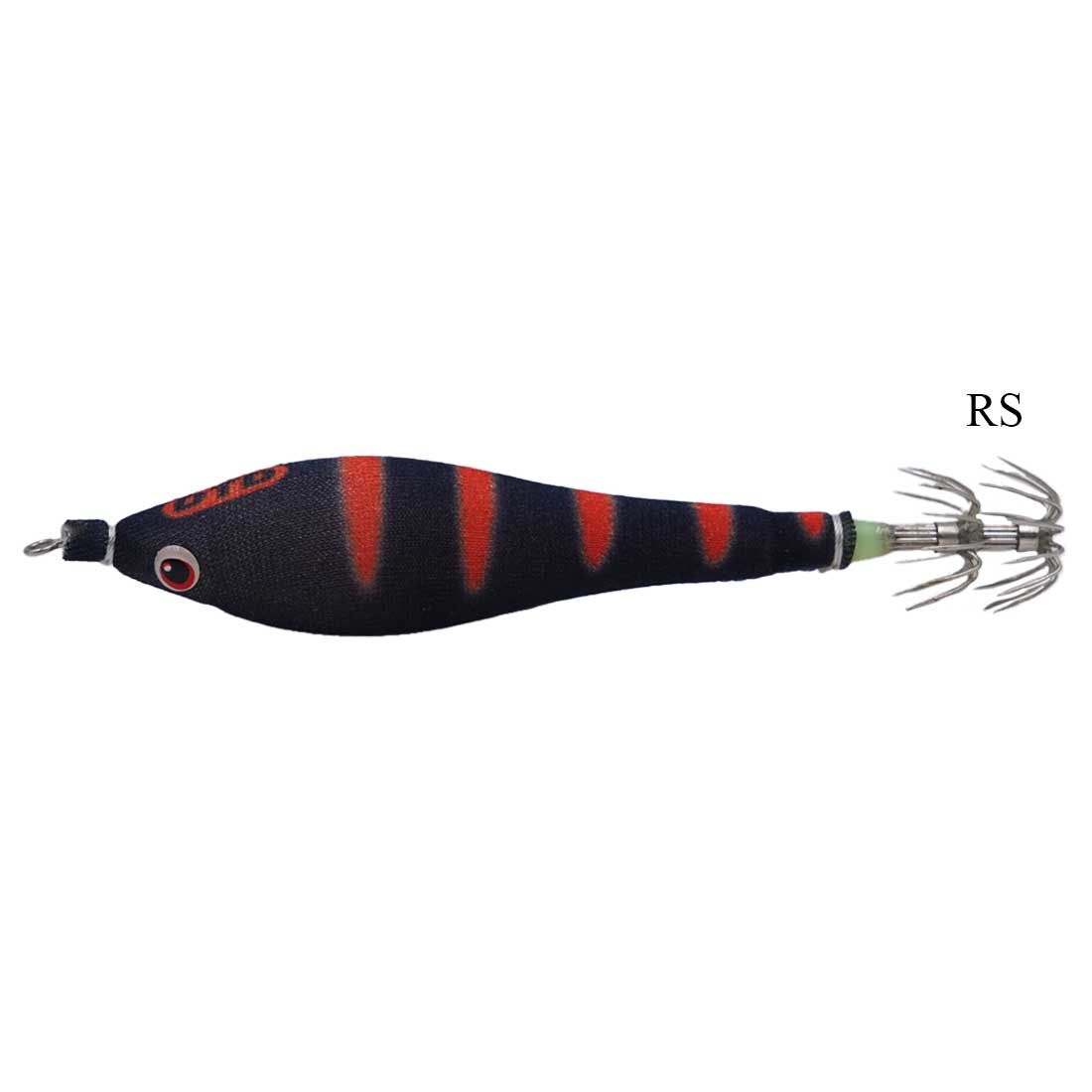 DTD Black Diablo 1.5 Jighiera Calamaro Red Stripes
