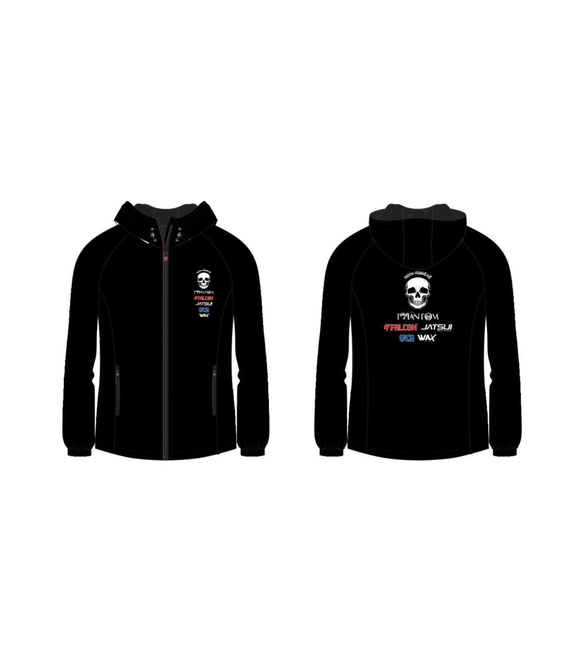 FALCON GIACCA BLACK PHANTOM WINDBREAKER MIS. L