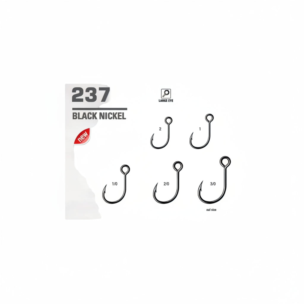 Jatsui Amo 237 BN Mis. 2/0 - Black Nickel Amo per artificiali pesca spinning