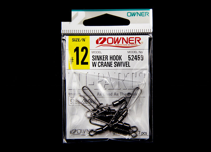 OWNER SINKER HOOK CRANE SWIVEL N16