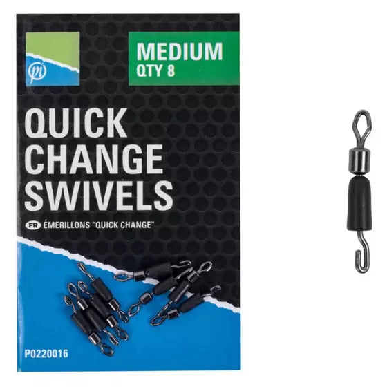 PRESTON QUICK CHANGE SWIVELS