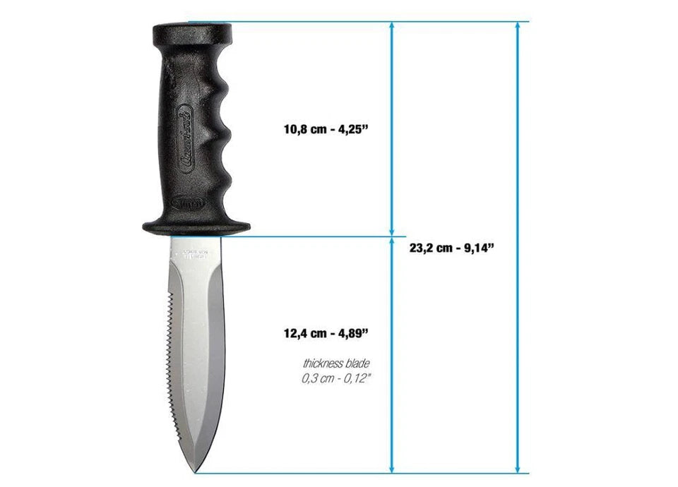 CRESSI Coltello Supertotem 23.3 – Coltello da Pesca Inox