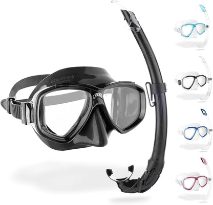 Perla, Snorkeling, Apnea, Immersioni - Maschera Perla O Combo Set Maschera Perla + Snorkel Mexico,Taglia Unica, Unisex Adulto