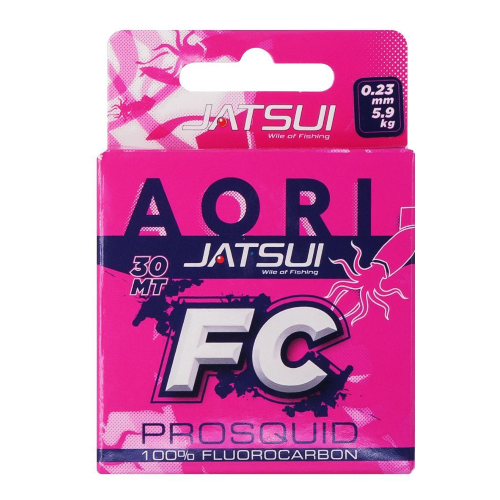 Jatsui Aori FC Pro Squid 30 mt 0,27 mm ( 6.2 Lb) - Light Pink Fluorocarbon per Eging