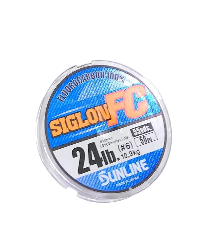SIGLON FLUORCARBON 50MT 0.415MM 24LB Filo da Pesca Leader Monofilo