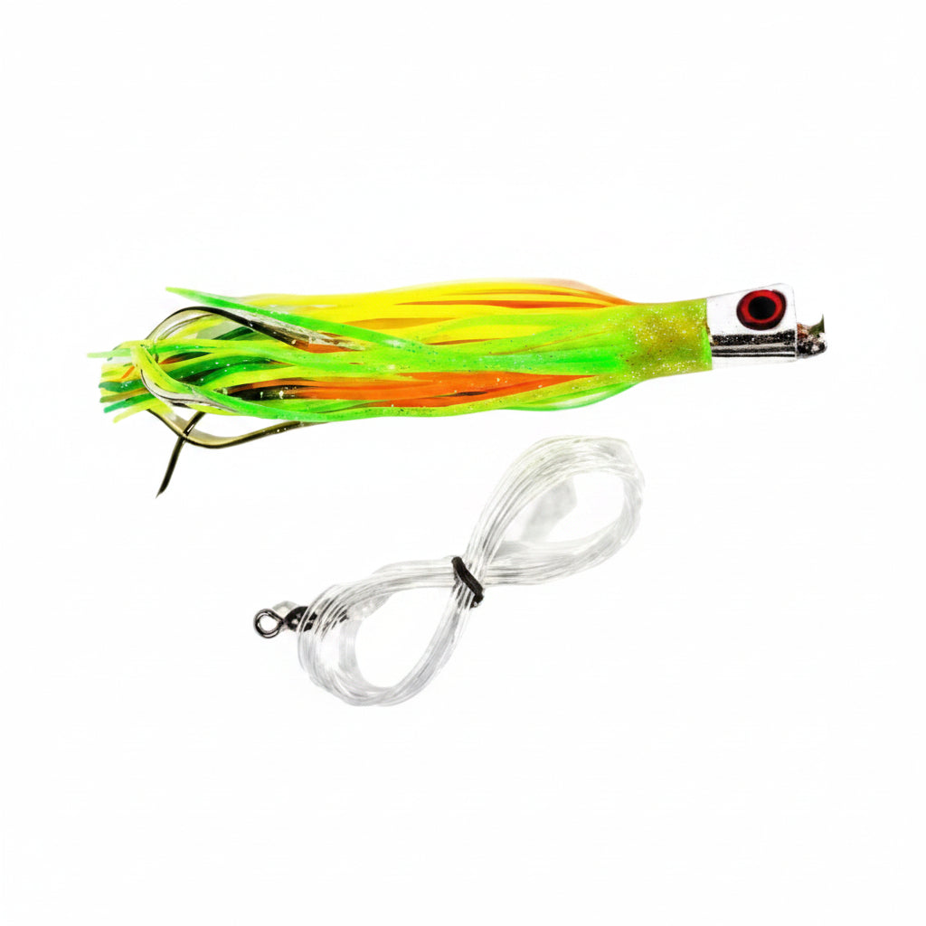 Boone Hoo Lili Rigged Lure Chartreuse/Multi 7-Inch 17,8 CM