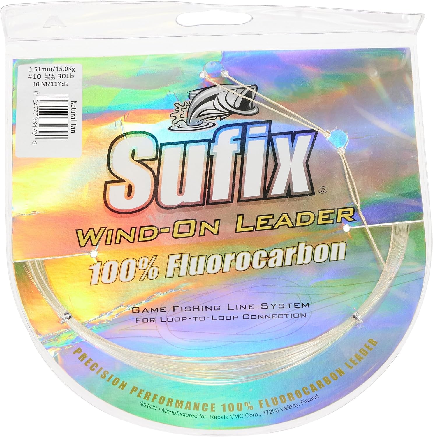 , Testa Di Linea Wind-On Fluorocarbon Leader – 10 M