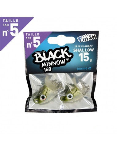 FIIISH 2 Jig Heads Shallow 15g MIS. 5 COL. KHAKI