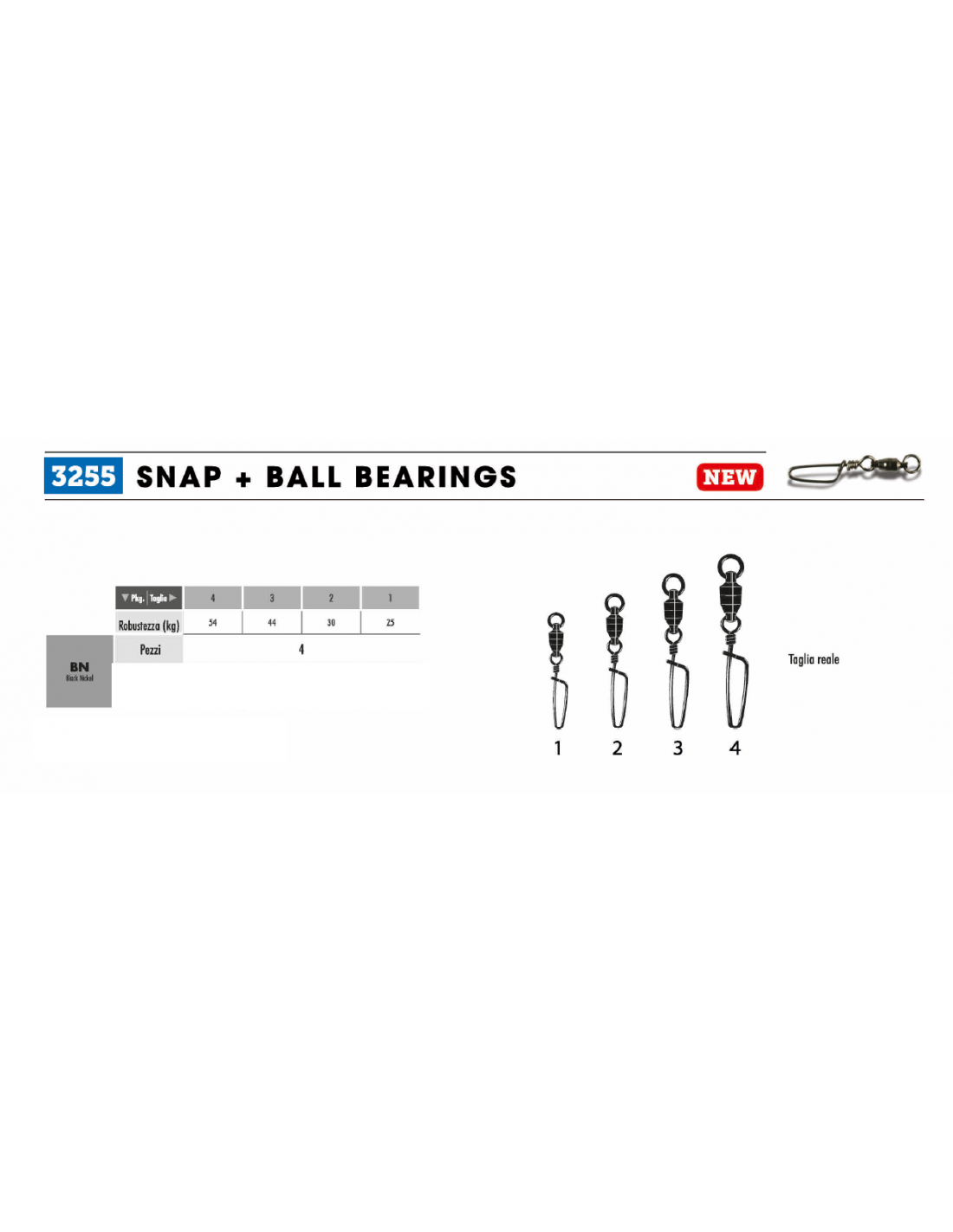 VMC SWIVEL SNAP + BALL BEARINGS VMC 3255BN 