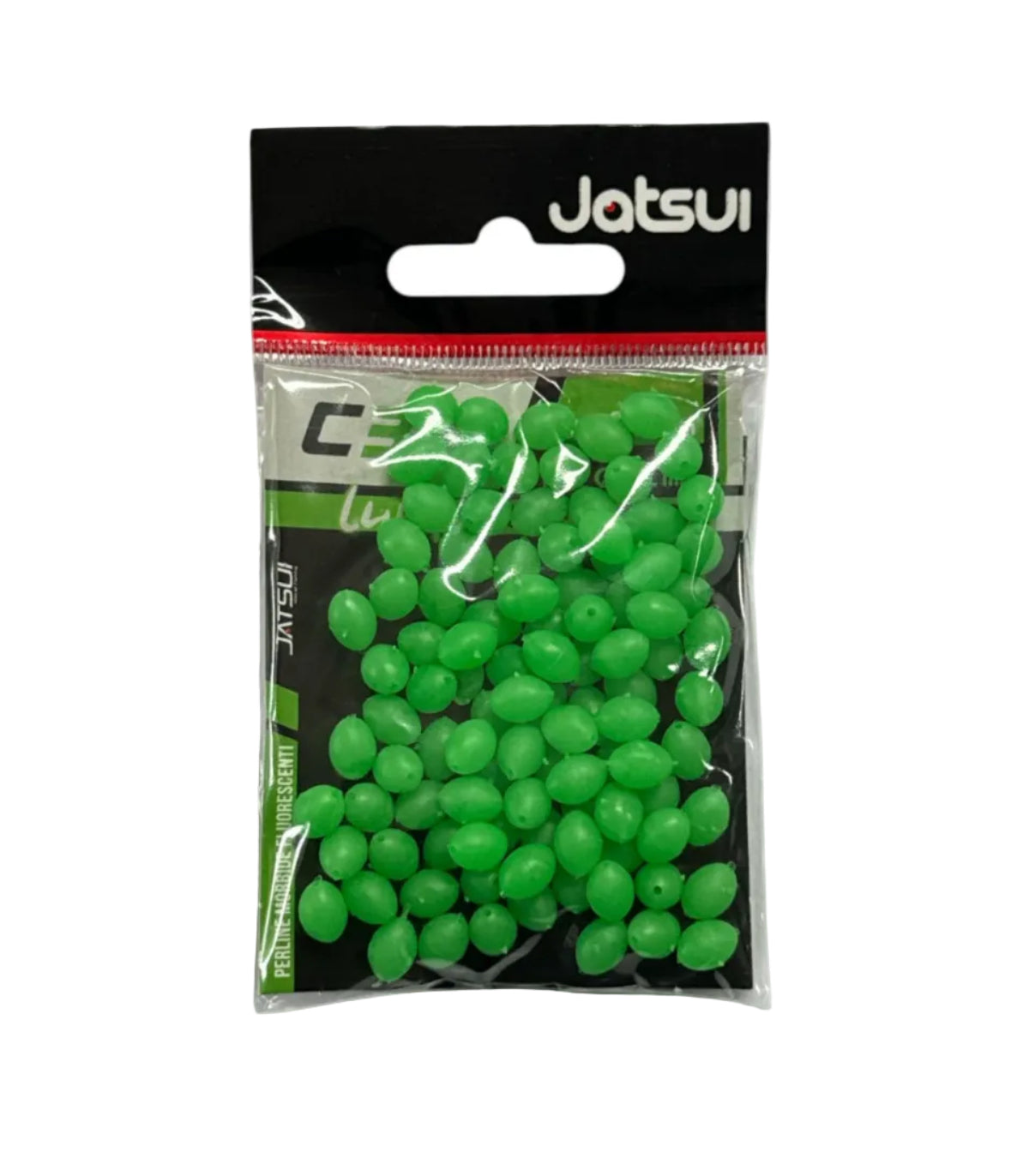Jatsui C310 Green Beads 100pz Foro 1.2 Misura 6x8