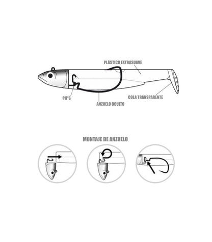 FIIISH BLACK MINNOW 1 - 70MM COMBO OFFSHORE - 6G - KHAKI