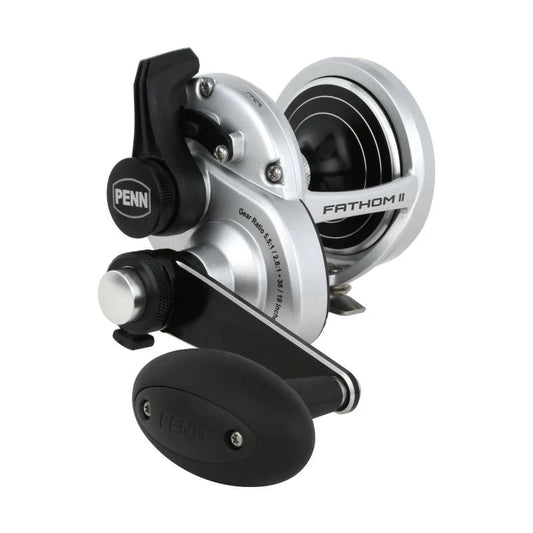Penn fathom II Lever Drag 2 Speed 30 ld 5bb lh 5.5:1 / 2.8:1 black silver