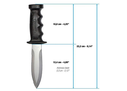 CRESSI Coltello Supertotem 23.3 – Coltello da Pesca Inox