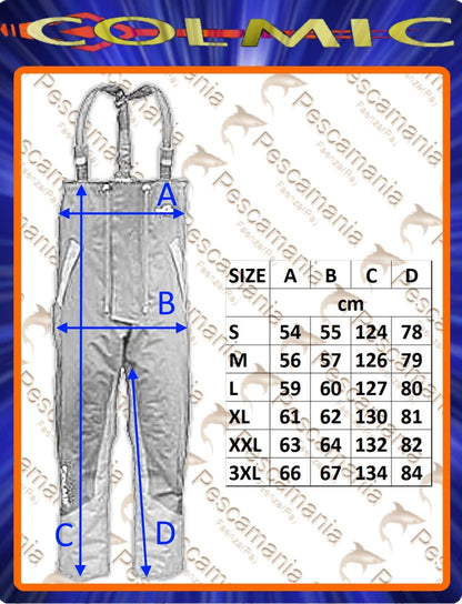 Colmic Completo EXTREME SUIT TG L giacca+salopette impermeabile antivento