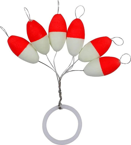 B6 Kali Kunnan Ovalbait 4,7x10 bianco/rosso fosforescente