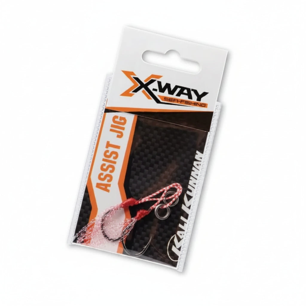 KALI KUNNAN X WAY Assist Jig Light Game Amo con Crystal Flash - 2pcs Mis.S
